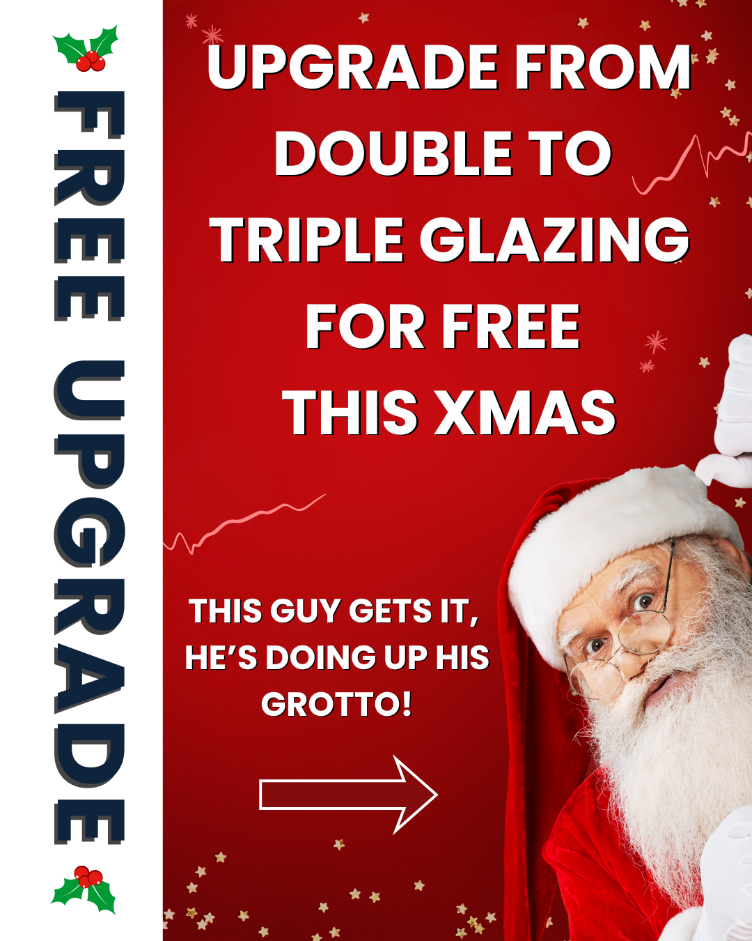 free triple glazing upgrade offer